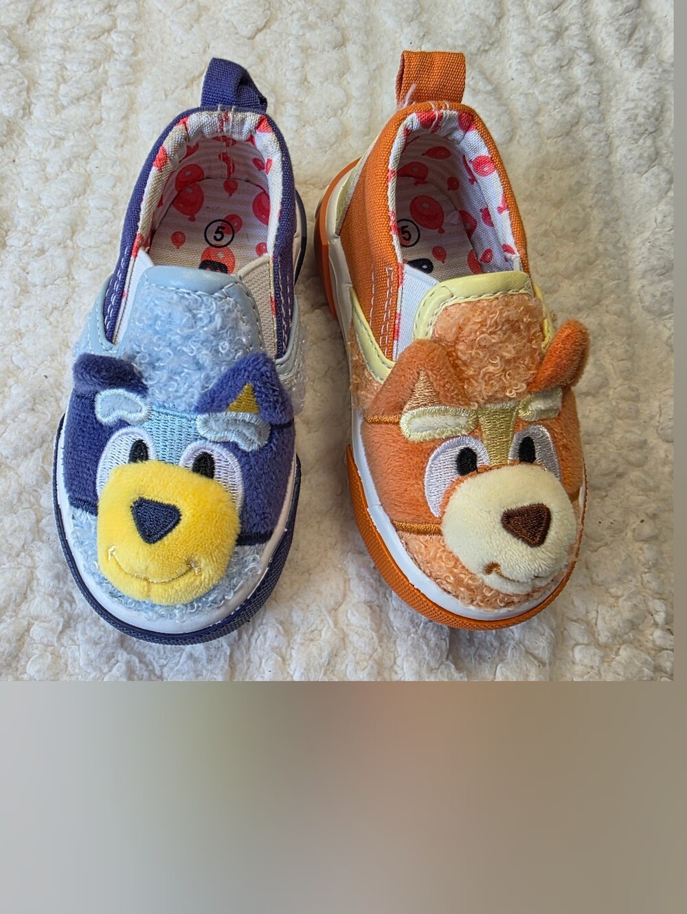 Bluey & Bingo Toddler Slip-On Sneakers Size 5